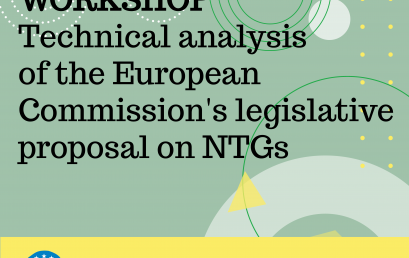 27. Technical analysis of the European Commission’s legislative proposal on NTGs